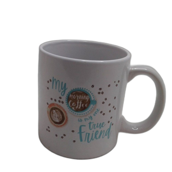 Royal Norfolk Vintage Morning Coffee Is My One True Friend Ceramic Stoneware Mug - Picture 2 of 9